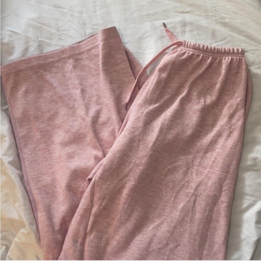 SHEIN Pink Wide Leg Pants